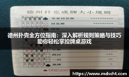 德州扑克全方位指南：深入解析规则策略与技巧助你轻松掌控牌桌游戏